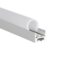 LED-Profil Aluminium S-Line Low 24, 16mm breit