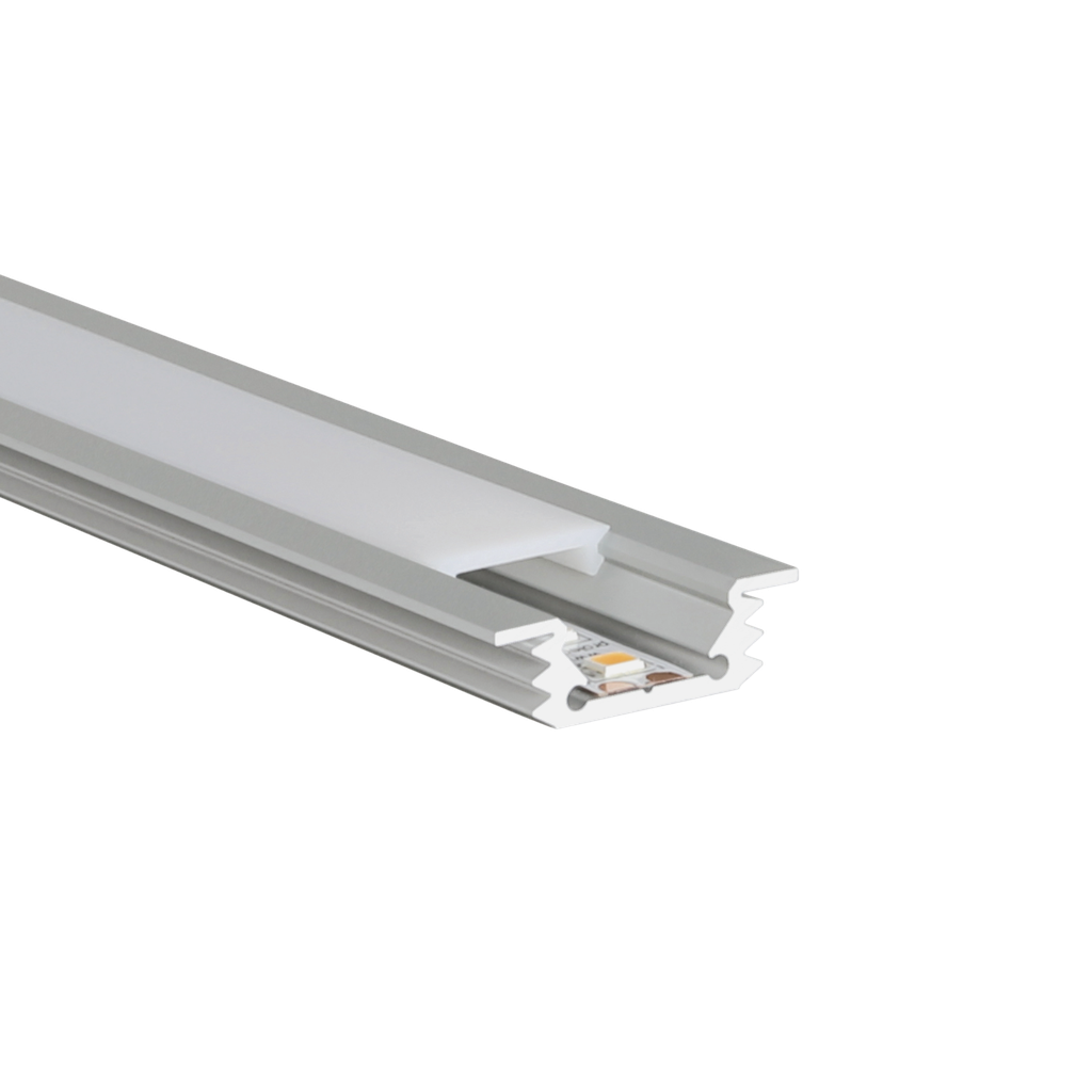 LED-Profil Aluminium S-Line Flat Rec 26mm breit