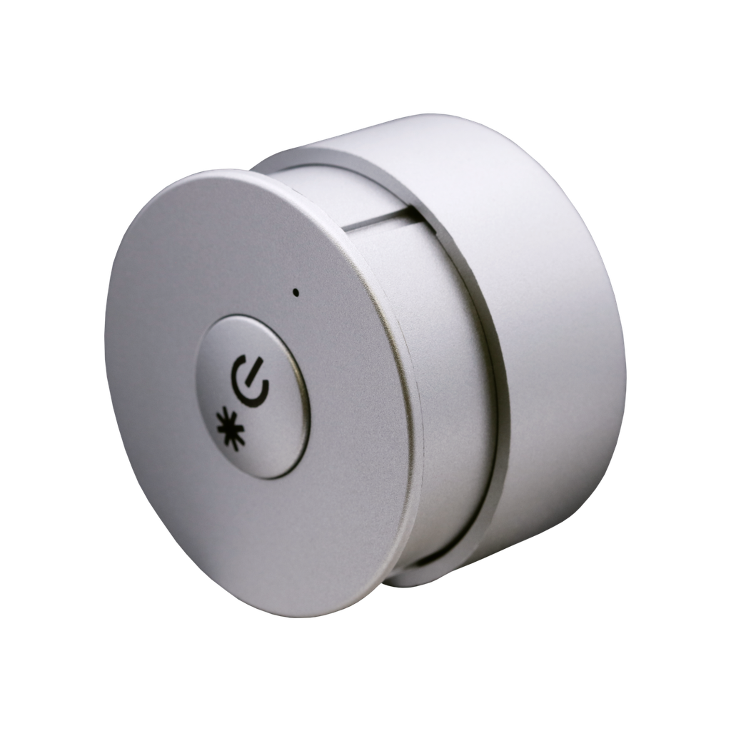 Mobiler Funk Dimmer mit Magnethalterung für weiße LEDs, 1 Zone | Silber