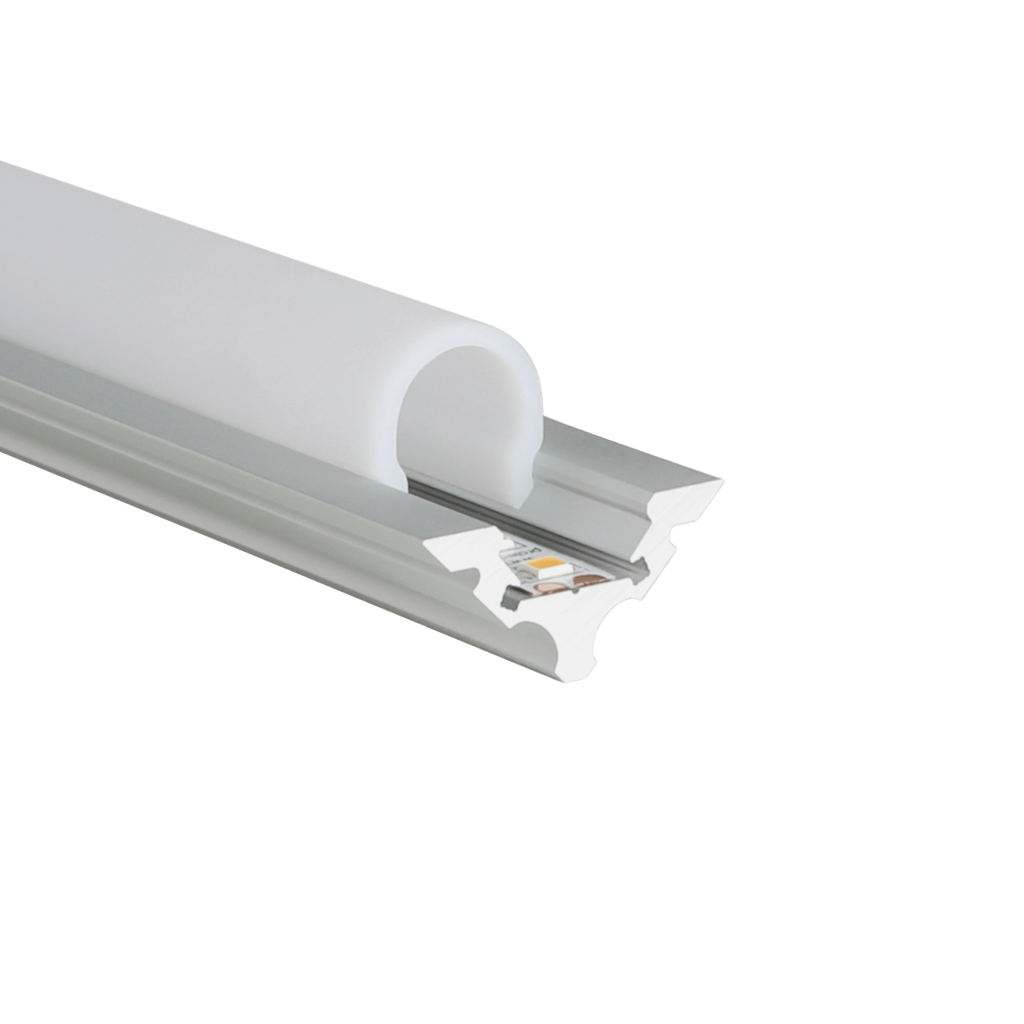 LED-Profil Aluminium S-Line Corner 15,4 mm breit