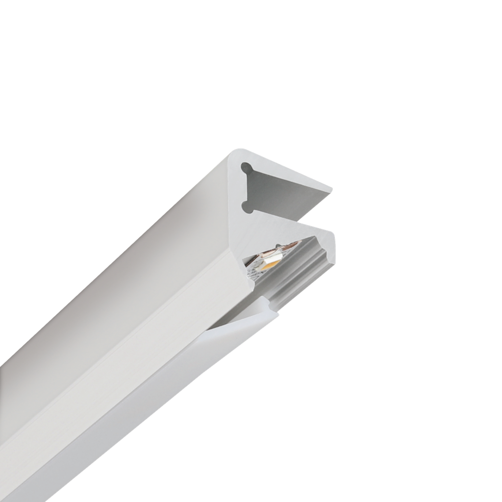 LED-Profil Aluminium S-Line Glass 6mm, 14 mm breit