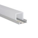 LED-Profil Aluminium M-Line Extra Low 24mm breit