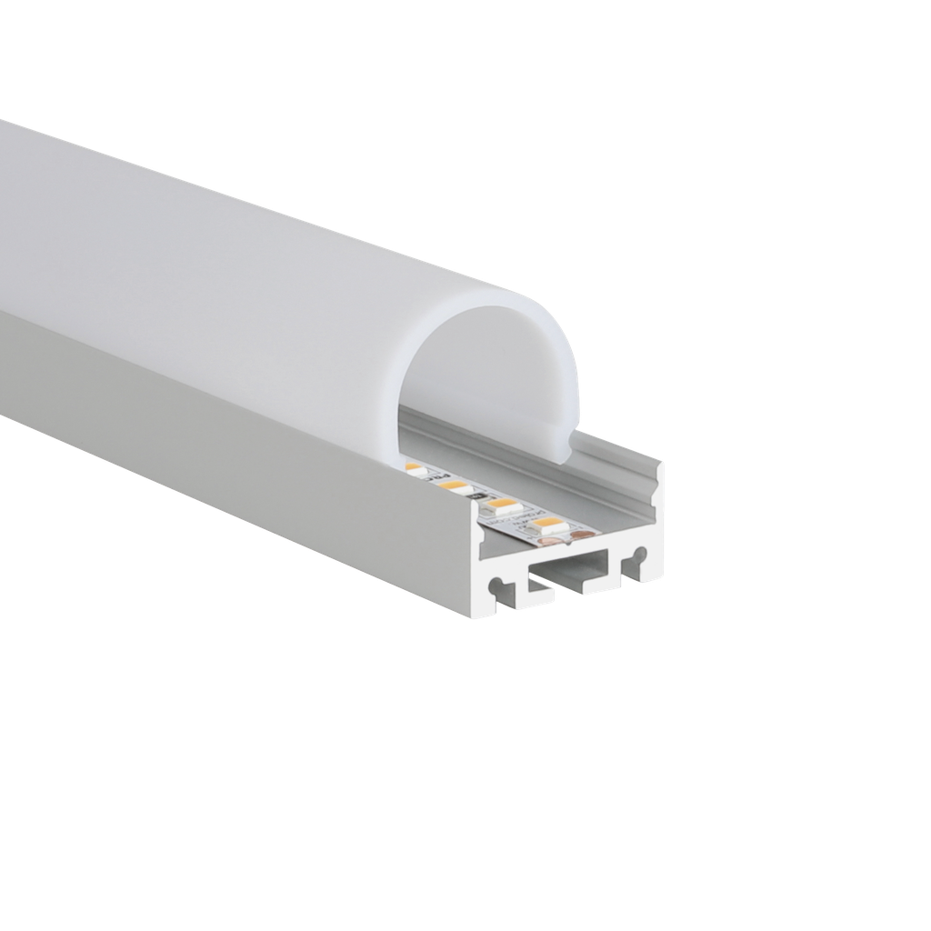 LED-Profil Aluminium M-Line Extra Low 24, 24mm breit