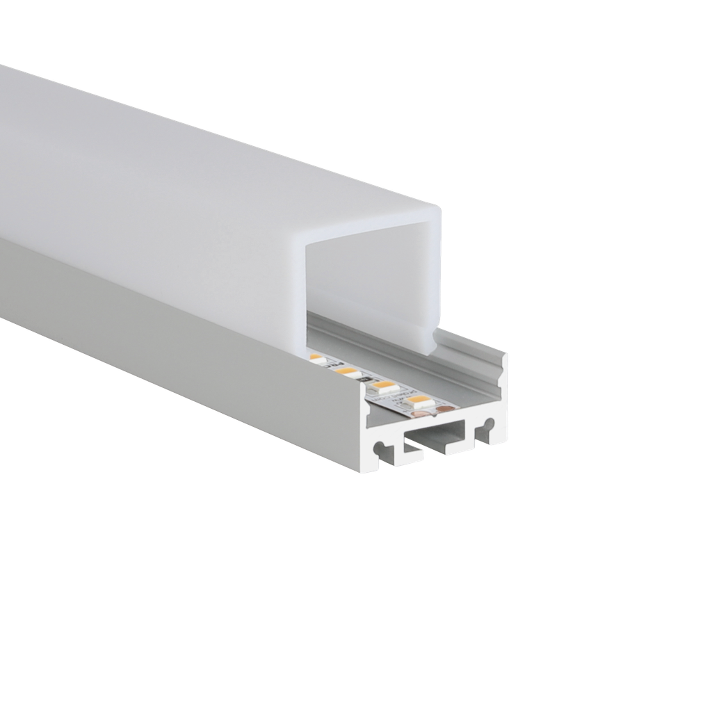 LED-Profil Aluminium M-Line Extra Low 24, 24mm breit