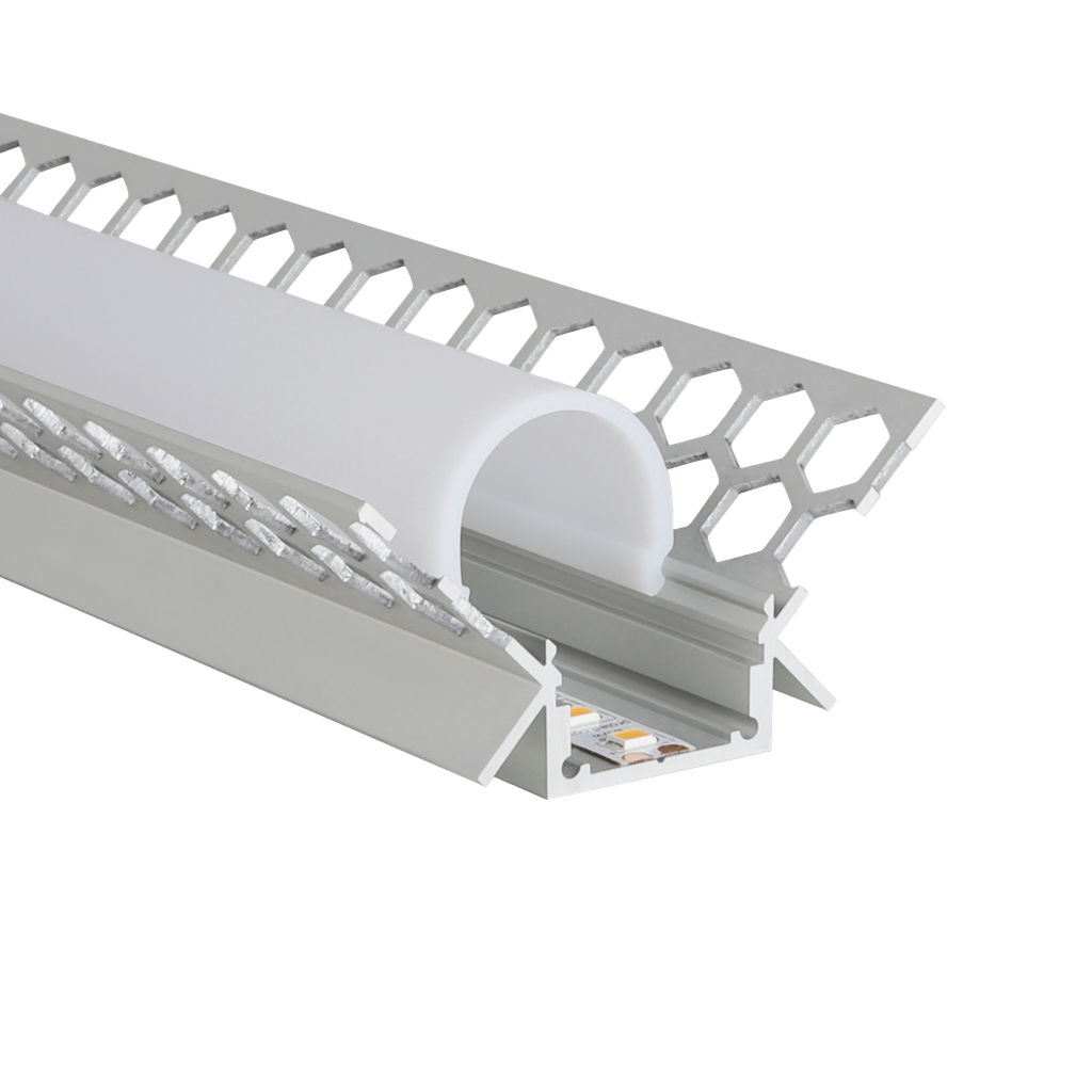 LED-Profil Aluminium M-Line Drywall Corner Internal 24mm breit