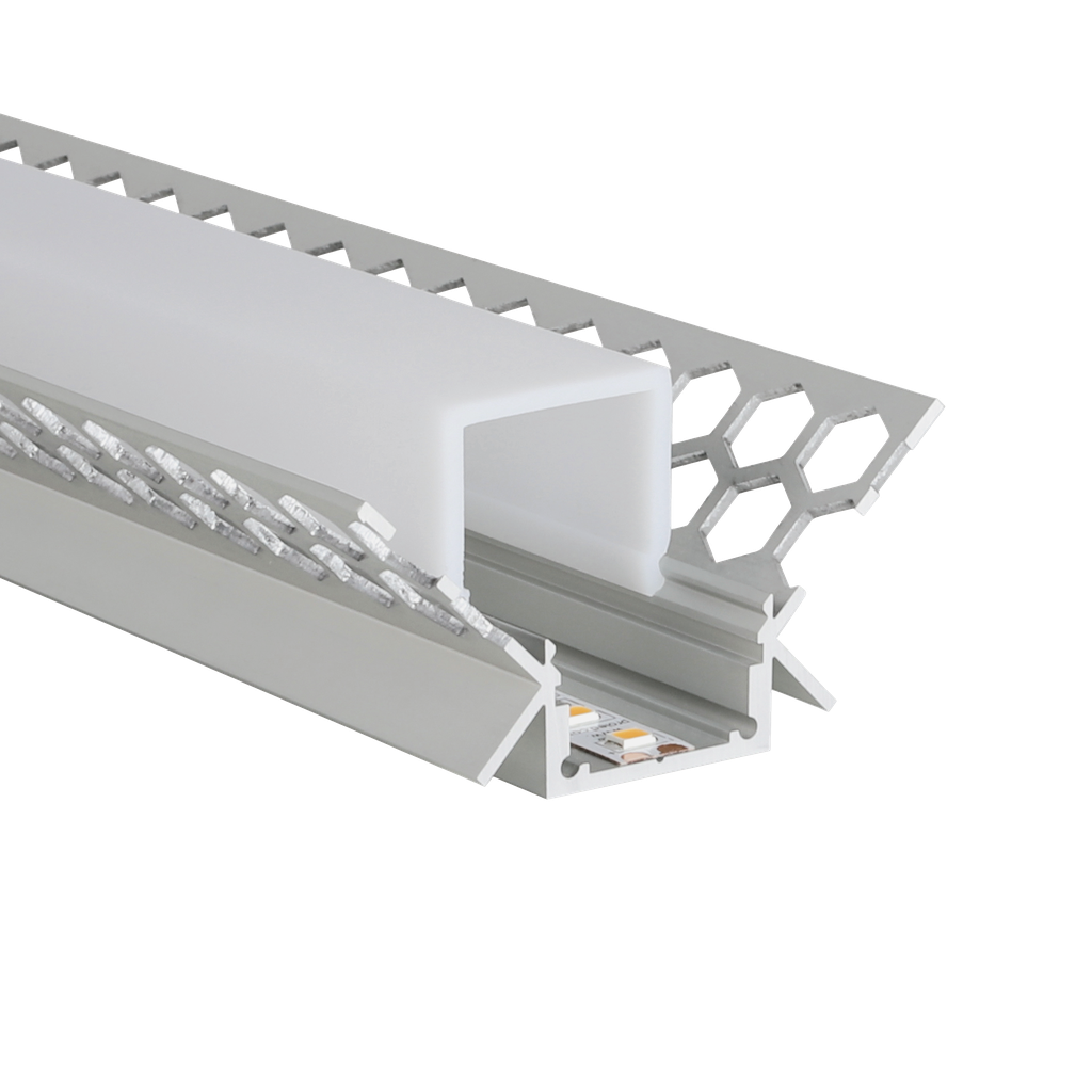 LED-Profil Aluminium M-Line Drywall Corner Internal 24mm breit