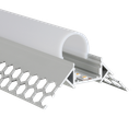 LED-Profil Aluminium M-Line Drywall Corner External 24mm breit