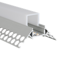 LED-Profil Aluminium M-Line Drywall Corner External 24mm breit