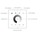 Zigbee 3.0 Wand-Dimmer Touch - Plexiglas Oberfläche