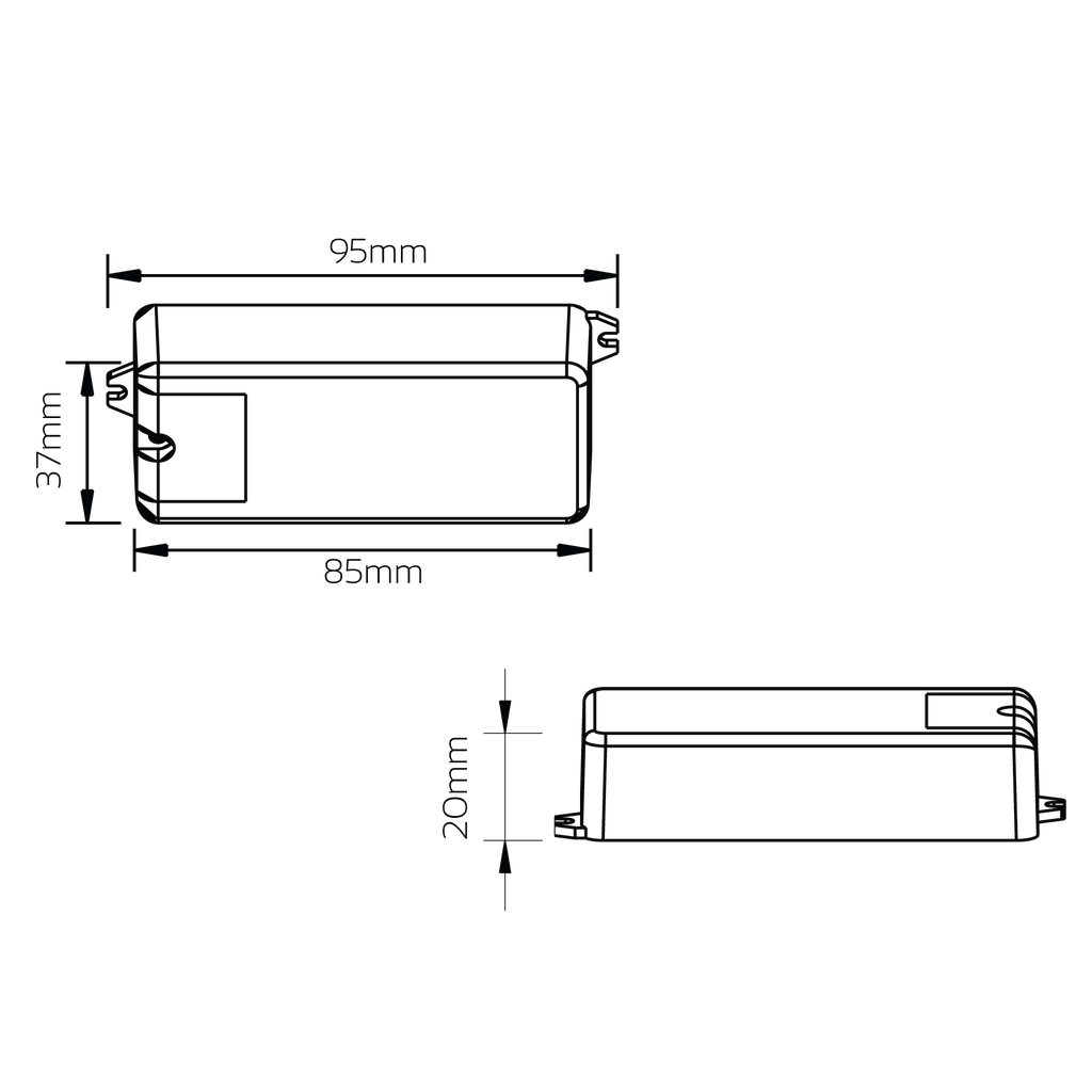1-10V LED-Controller Mini, 1 Kanal mit 8A, 12V-36V | weiß