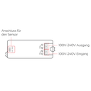 Hochvolt Schalter Mini 100V-240V mit max. 500W, zum Schalten bei 230V | Weiß