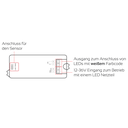 LED-Dimmer Mini 12V-36V, für LED-Spots mit weißen LEDs | Weiß