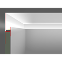 LED-Trockenbauprofil SNL, 2m lang, mit Sichtschenkel für direkten Anschluss an Bauteile