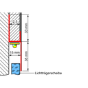 LED-Trockenbauprofil ADP , 2m lang, mit 35mm Schenkel