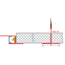 TRD 35 Trägerprofil, 2m lang, für Rasterdecken Auflage für Raster- / Kassetten- / Gipsdecken