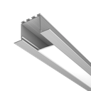 Lineares Aluprofil S 24, 2m lang, zum Bau schmaler Lichtschlitze in Gipskartonwände und -decken