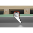 Lineares Aluprofil M 28, 2m lang, Montage- / Halte- Profil für das M24 Aluprofil