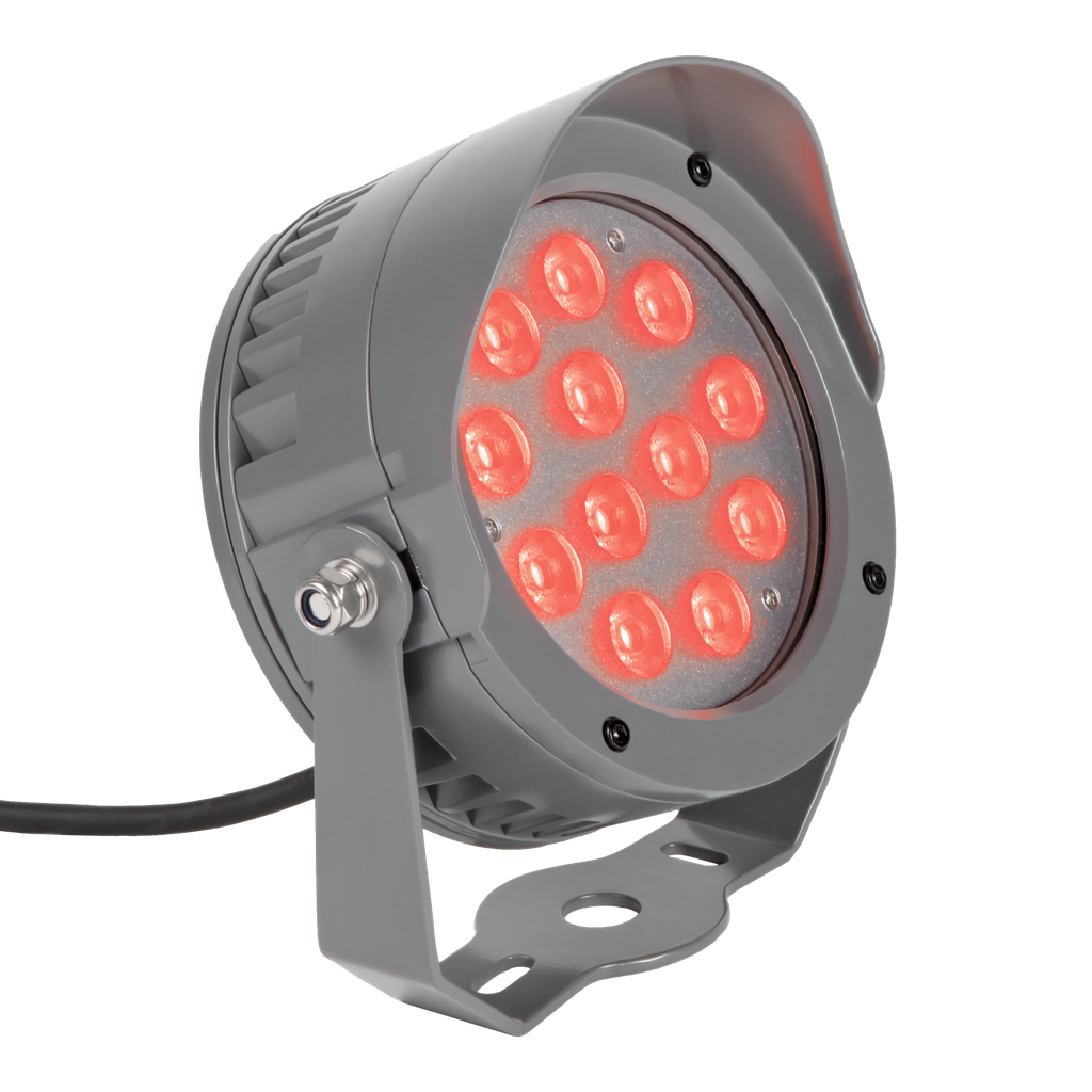 Außenstrahler RGB SPOT LIGHT TRILED, 25°, 12x 2 Watt, 36W, 24V (common cathode), IP65 | Grau