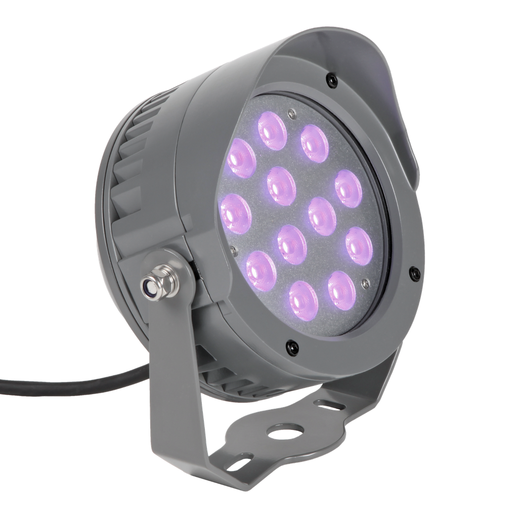 Außenstrahler RGB SPOT LIGHT TRILED, 25°, 12x 2 Watt, 36W, 24V (common cathode), IP65 | Grau