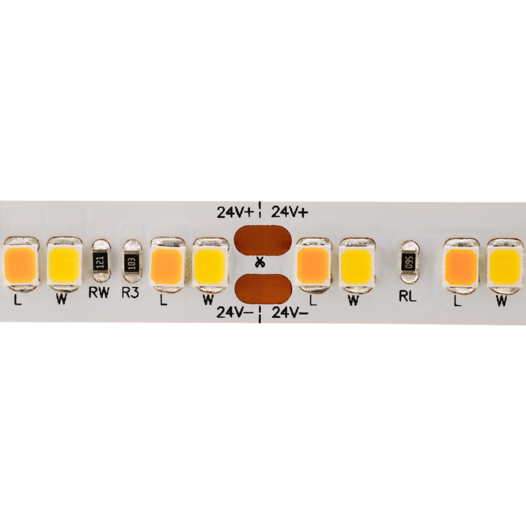 LED-Lichtband White 3000K DTW - Candlelight dimming &gt; 1900K, 24V, 10mm breit - wärmeres Licht beim dimmen