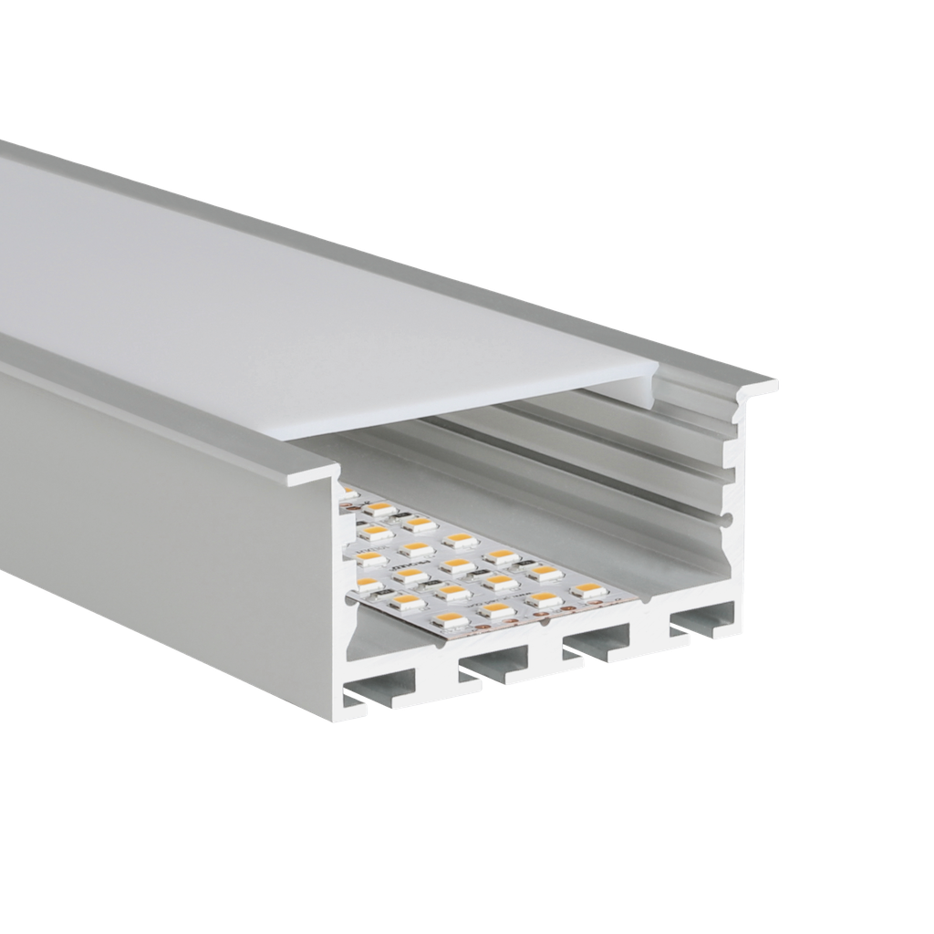 LED-Profil Aluminium L-Line Rec 24 St, 60mm breit