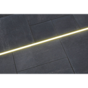 Aluprofil PEP 24-2, für den Bau schmaler und massiver Lichtlinien im Außenbereich, 2m lang | silber eloxiert