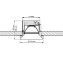 LED-Einbaustrahler OWI, 230V, 9W dimmbar per Phasen-AB-schnitt