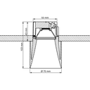 LED-Einbaustrahler TUBO, 230V, 9W dimmbar per Phasen-AB-schnitt