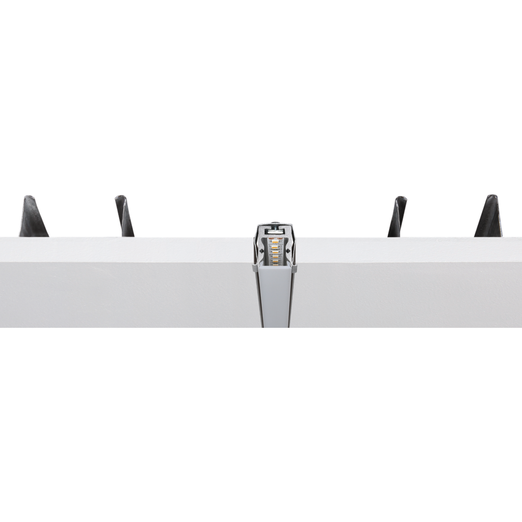 Trimless-Clip für den randlosen Einbau von Standard 24 Profilen der Serie L-Line, S-Line und M-Line | silber