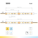 LED-Lichtband Ambience 120, 2700K-6000K, 24V, 8,2W, 8mm breit - hohe Farbwidergabe Ra90+