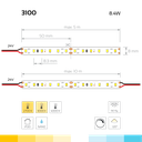 LED-Lichtband White Eco, 24V, 8,4W, 8mm breit - hohe Farbwiedergabe Ra90+
