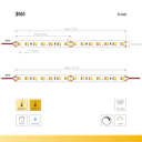 LED-Lichtband White 3000K DTW - Candlelight dimming > 1900K, 24V, 9,4W, 10mm breit - wärmeres Licht beim dimmen