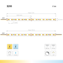 LED-Lichtband Ambience 70, 2700K-6000K, 24V, 17,1W, 10mm breit - sehr hell oder hohe Farbwiedergabe