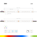 LED-Lichtband Color 60, 24V, 4,8W, 10mm breit - RGB