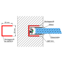 Montageprofil GHP für Aluprofil GEP 810, 2m lang | Alu
