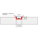 Aluprofil ET-Flach, für den Möbel- und Küchenbau, 2m lang