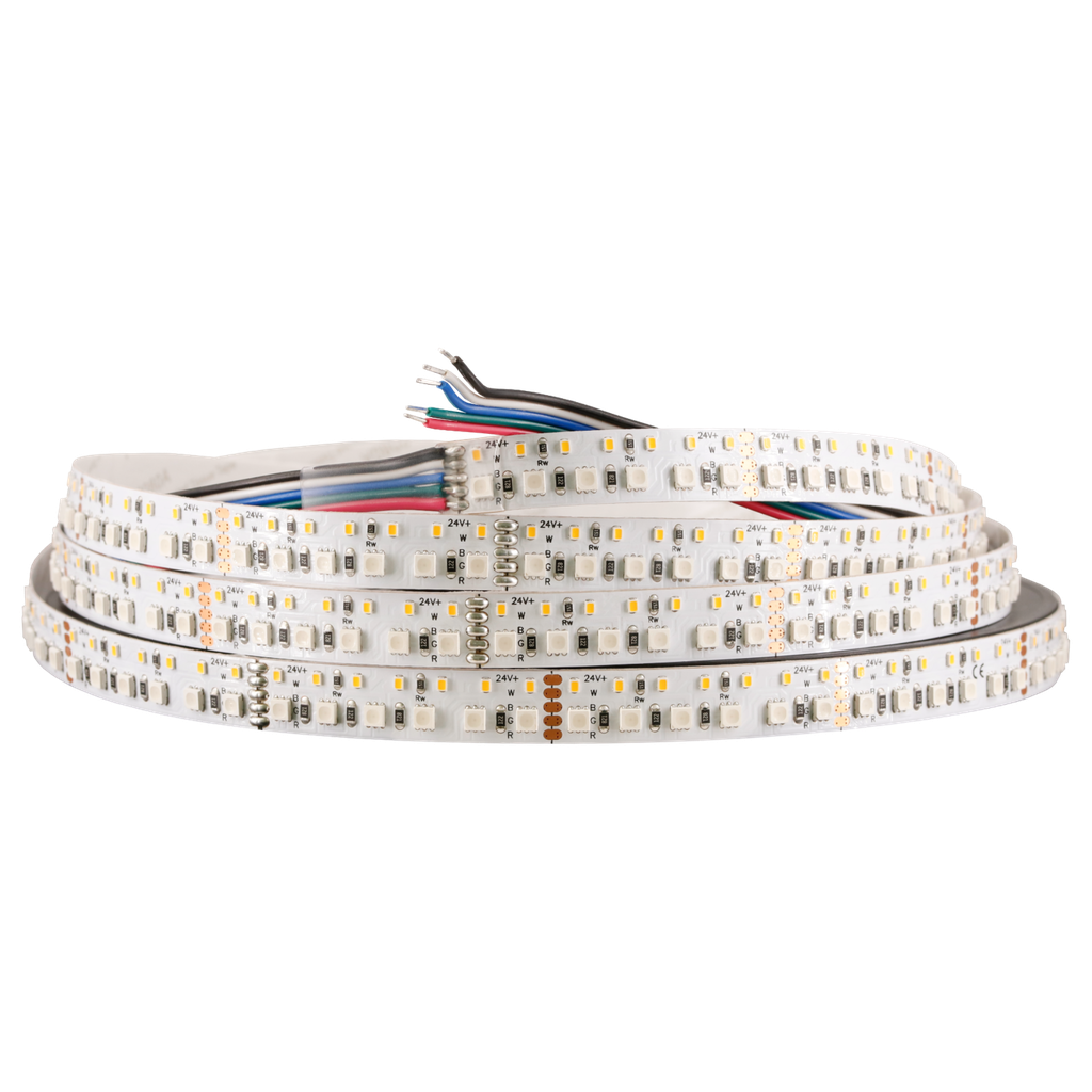 LED-Lichtband Color & White Pro, 24V, 19.2W/m, 12mm breit - RGBW zweireihig