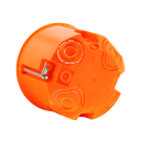 Hohlwanddose 60mm tief, ø68mm, zum Einbau von Schaltern und Aktoren, 1-fach | Orange