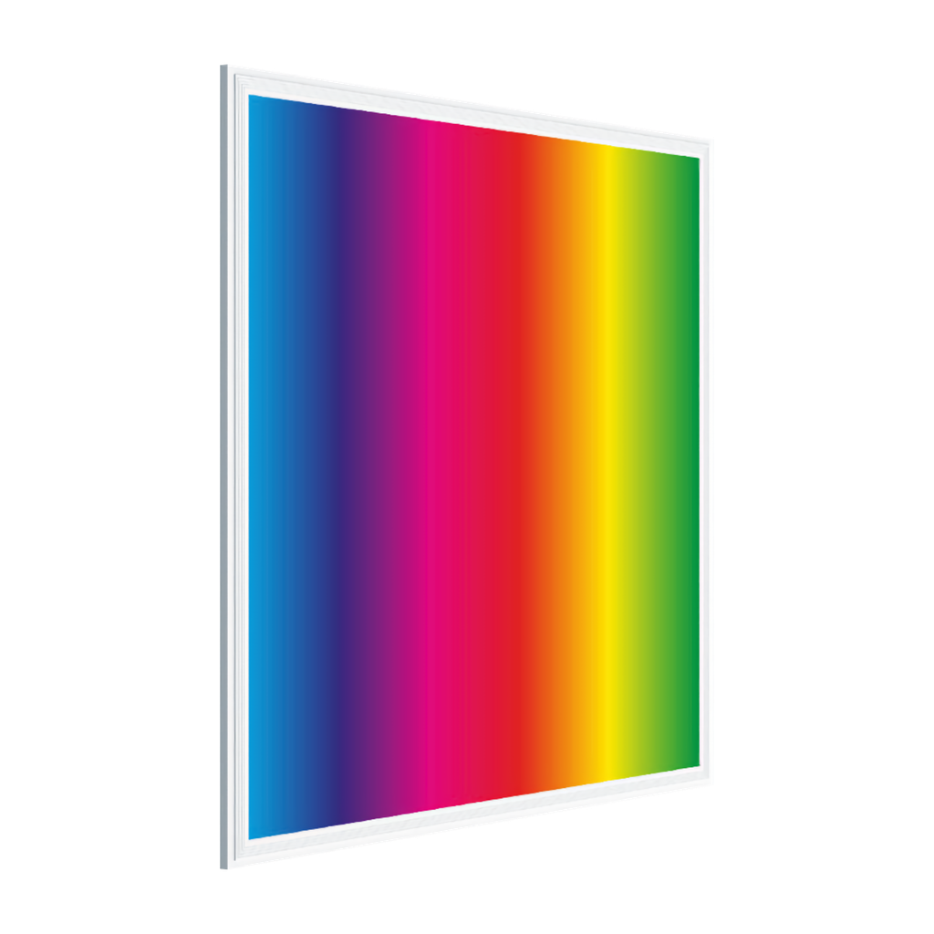 LED-Panel 620 x 620 Color & White 4000K, 40W, 3200 Lumen, Ra > 80 | Rahmen weiß