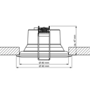 LED-Einbaustrahler One Soft, 200-240V, 8W dimmbar per Phasen-AB-schnitt