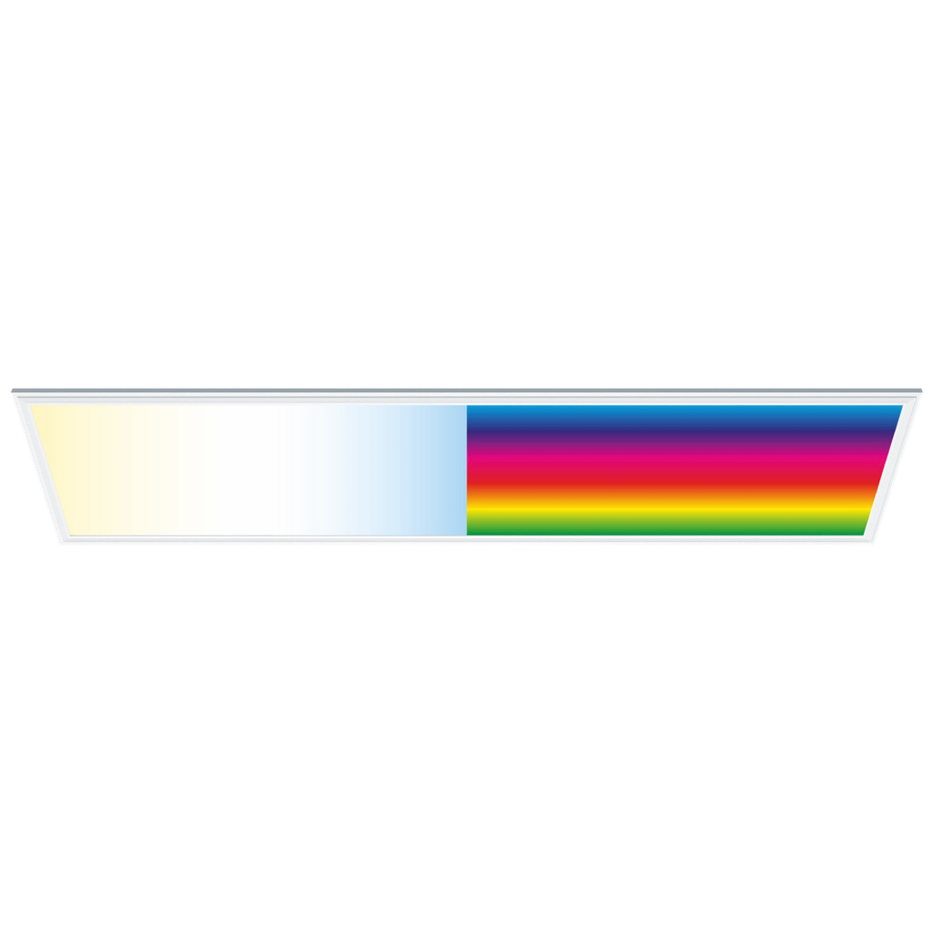 LED-Panel 595 x 1195 Color &amp; Ambience 3000K-6000K, 60 W, 5200 Lumen, Ra &gt; 80 | Rahmen weiß