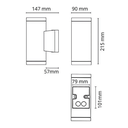 LED-Wandanbauleuchte 3000K