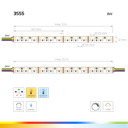 LED-Lichtband Color &amp; Ambience Pro, Ra90+, 24V, 8W/m, 12mm | RGB &amp; CCT zweireihig