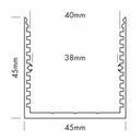 LED-Profil Aluminium PS-Line Standard Skizze