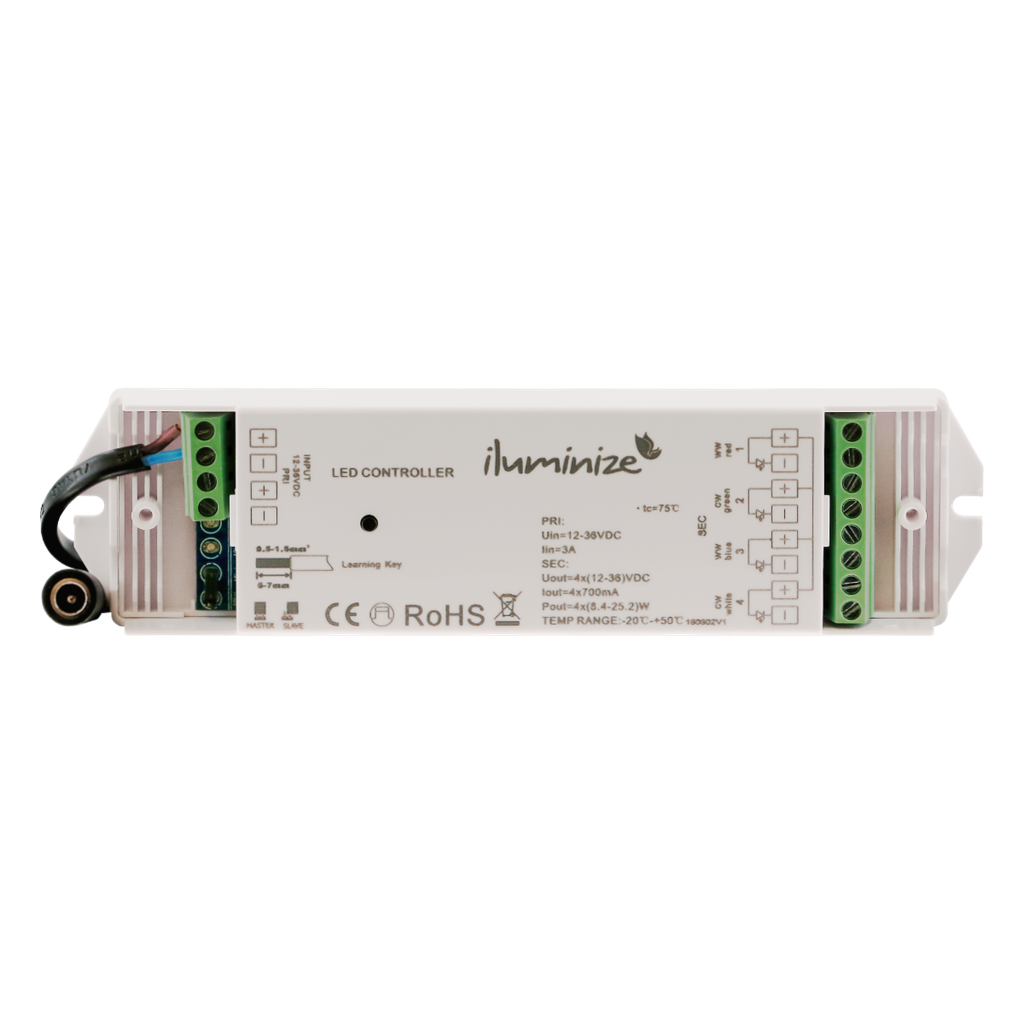 Funk Universalcontroller PWM Konstantstrom (12V - 36V), 4 Kanal - für LED-Spots | weiß