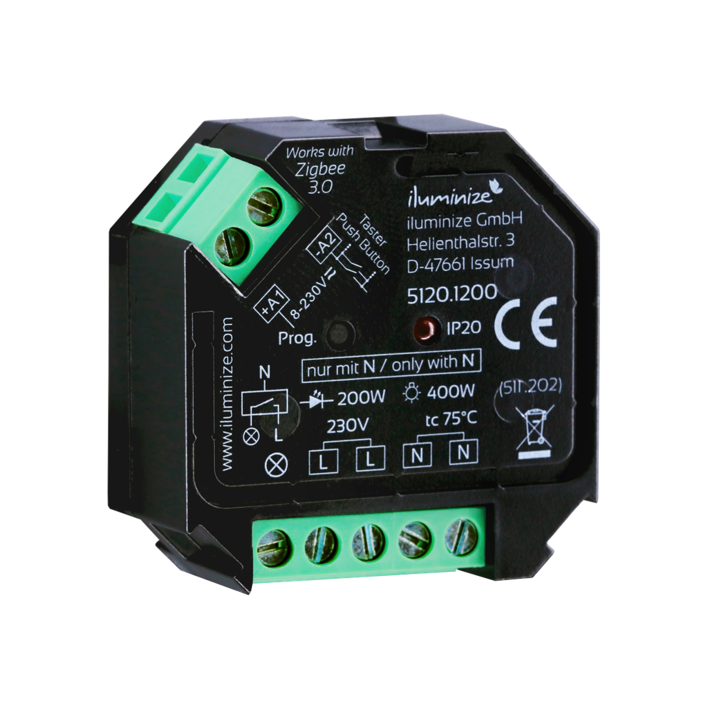 Actuator 230V with connection for push-button | Zigbee-compatible