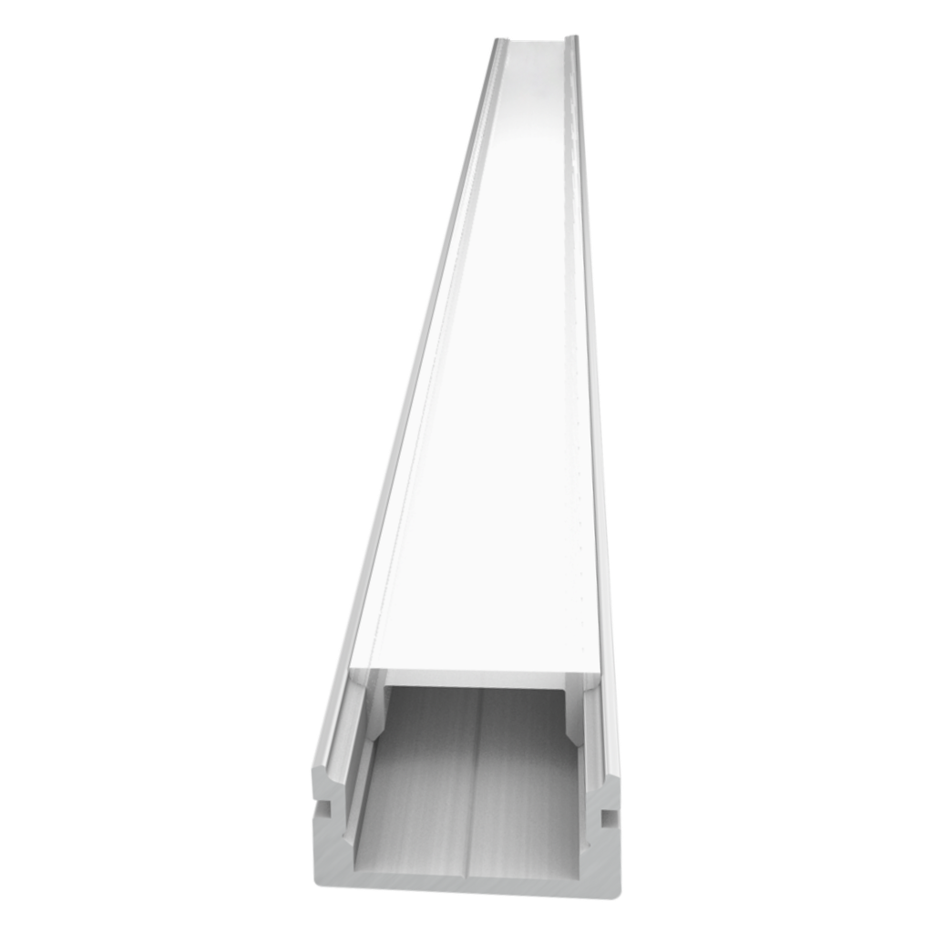 Aluminum profile AU flat, for furniture and kitchen construction, 2m long