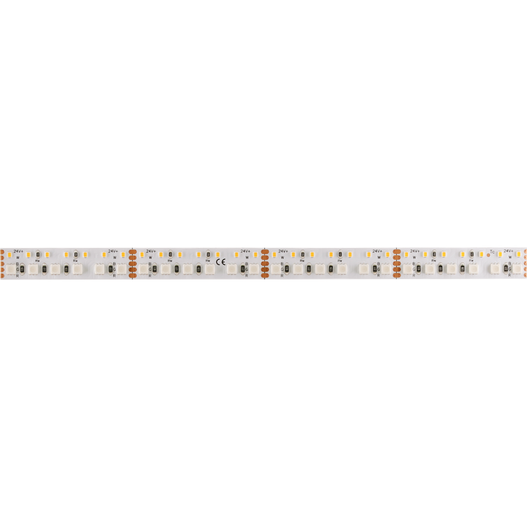 LED light strip Color &amp; White Pro, 24V, 7.2W/m, 12mm wide | curable every 5cm - RGBW double row