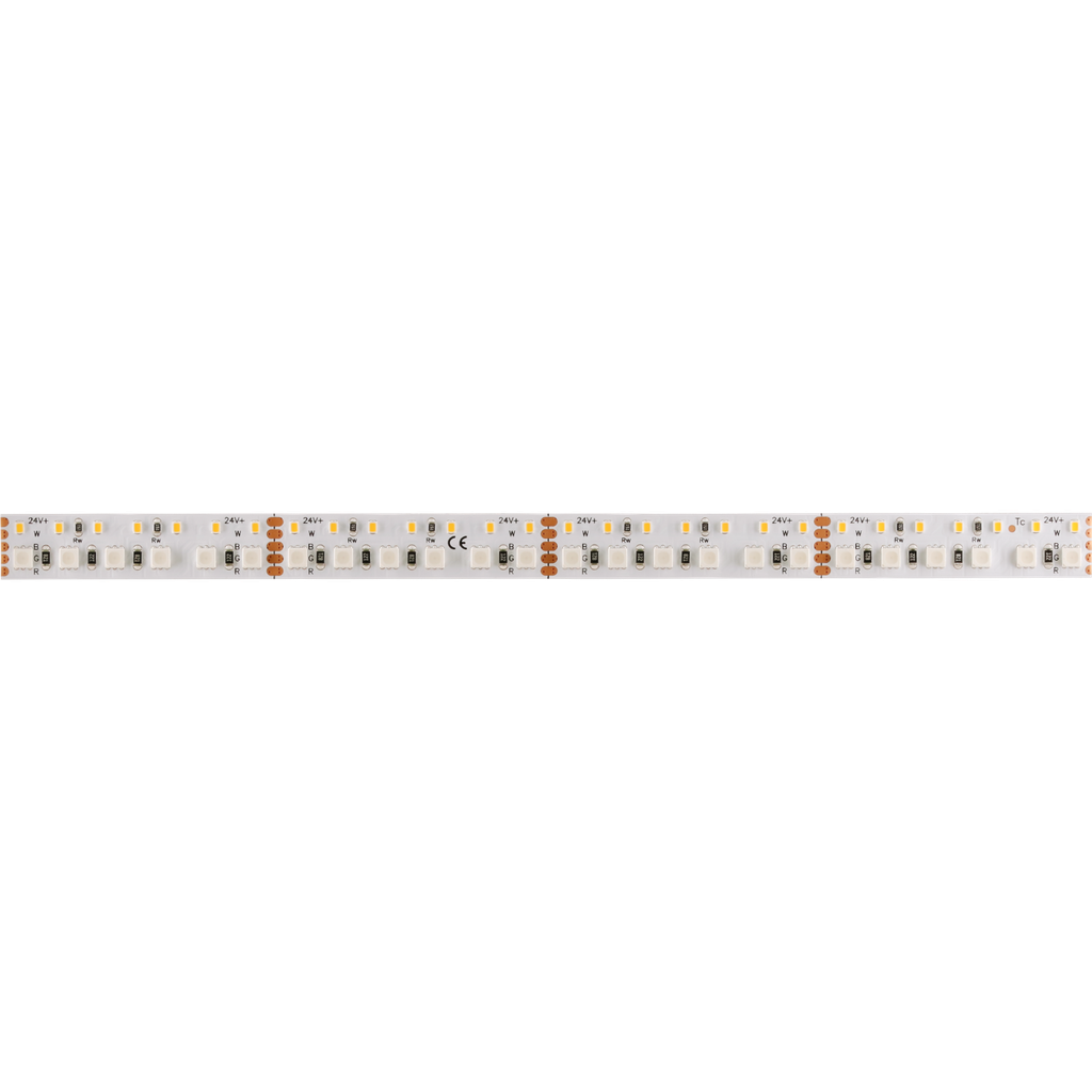 LED-Lichtband Color & White Pro, 24V, 7.2W/m, 12mm | Schnitt alle 5cm - RGBW zweireihig