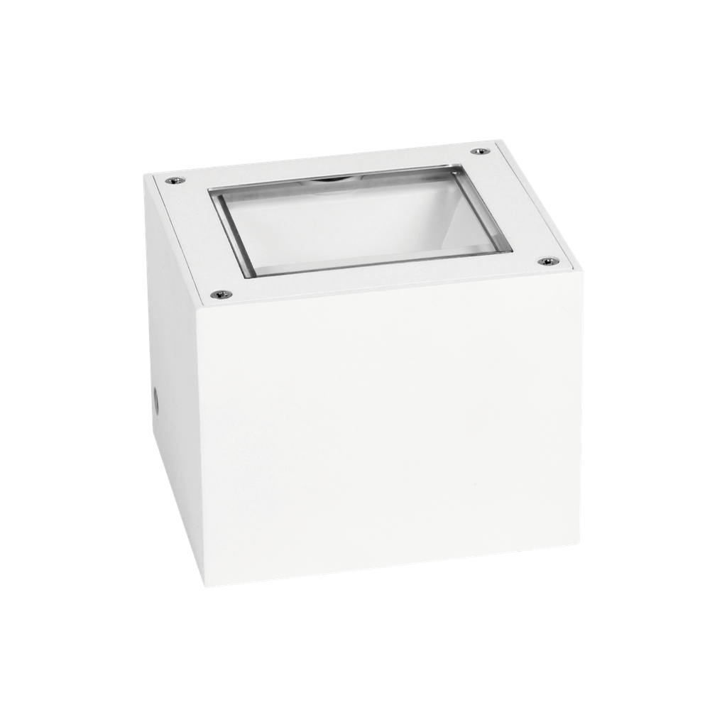 Wall Light Cube wall lamp, 3000K, 230V, IP65 for outdoor wall mounting.